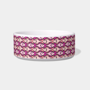 Mid-Century Modern fish, shades of coral Bowl