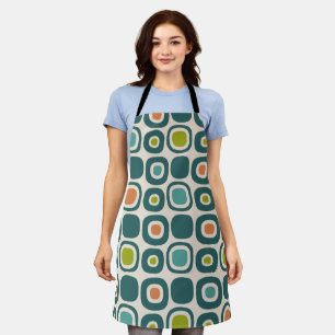 Mid Century Modern Garden Path Pattern Apron