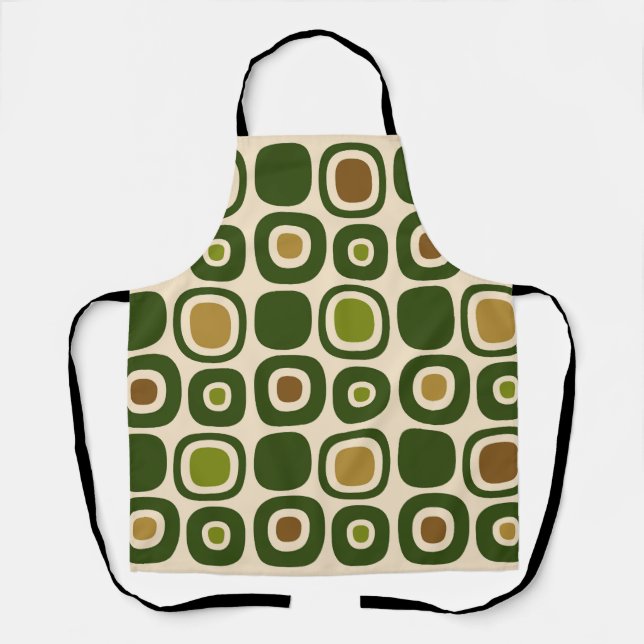 Mid Century Modern Garden Path Pattern Apron (Front)