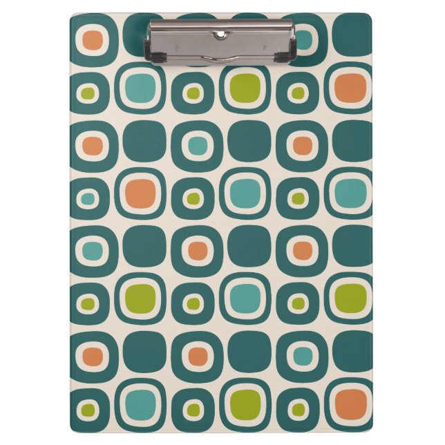 Mid Century Modern Garden Path Pattern Clipboard (Front)