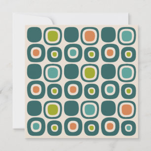 Mid Century Modern Garden Path Pattern Invitation