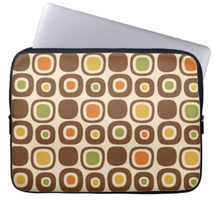 Mid Century Modern Garden Path Pattern Laptop Sleeve
