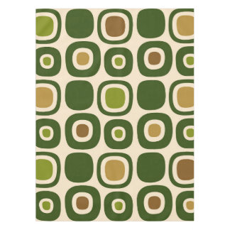 Mid Century Modern Garden Path Pattern Tablecloth
