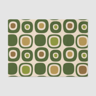 Mid Century Modern Garden Path Pattern Tissue Paper