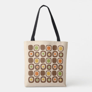 Mid Century Modern Garden Path Pattern Tote Bag