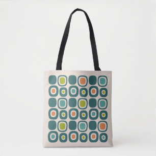 Mid Century Modern Garden Path Pattern Tote Bag