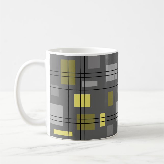 Mid Century Modern Geometric 4 Coffee Mug (Left)