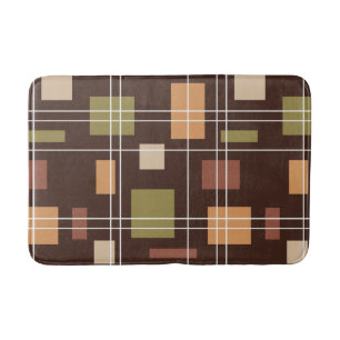 Mid Century Modern Geometric 6 Bath Mat