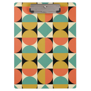 Mid Century Modern Geometric Abstract Clipboard