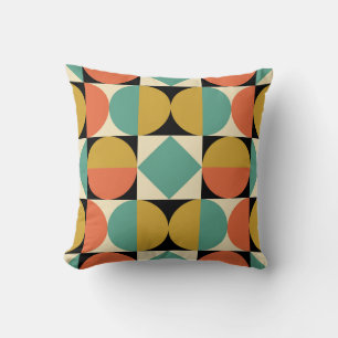 Mid Century Modern Geometric Abstract Cushion