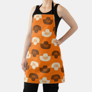 Mid Century Modern Geometric Abstract Pattern Apron