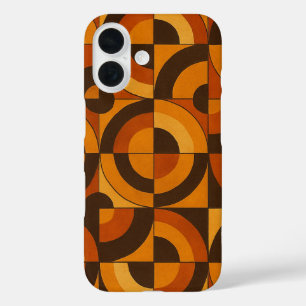 Mid Century Modern Geometric Abstract Pattern iPhone 16 Case