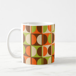 Mid Century Modern Geometric Abstract Pattern Coffee Mug