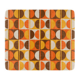 Mid Century Modern Geometric Abstract Pattern Cutting Board