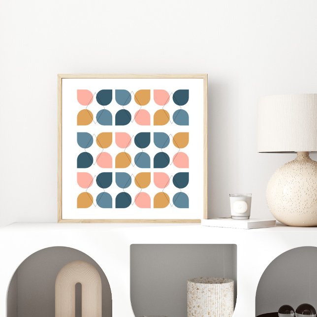 Mid Century Modern Geometric Art Design Poster (Creator Uploaded)