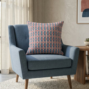Mid-Century Modern Geometric Art Pattern Print Cushion