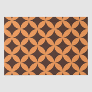 Mid Century Modern Geometric Circles Pattern  Tissue Paper
