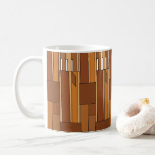 Mid Century Modern Geometric Coffee Mug