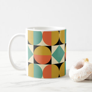 Mid Century Modern Geometric Design Coffee Mug