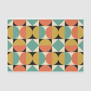 Mid Century Modern Geometric Design Tissue Paper