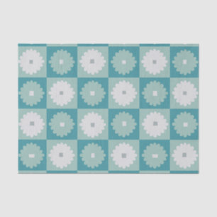 Mid Century Modern Geometric Flowers Tissue Paper