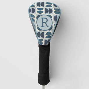 Mid century modern geometric golf head cover