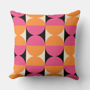 Mid Century Modern Geometric Pattern Cushion