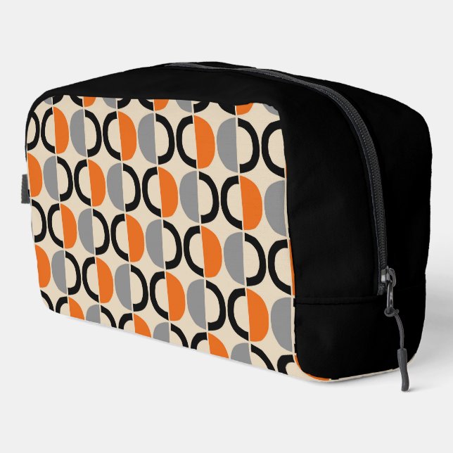 Mid Century Modern Geometric Pattern Dopp Kit (Right Corner)