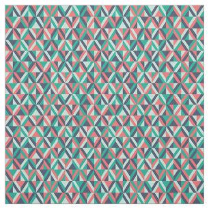 Mid-Century Modern Geometric Pattern Fabric