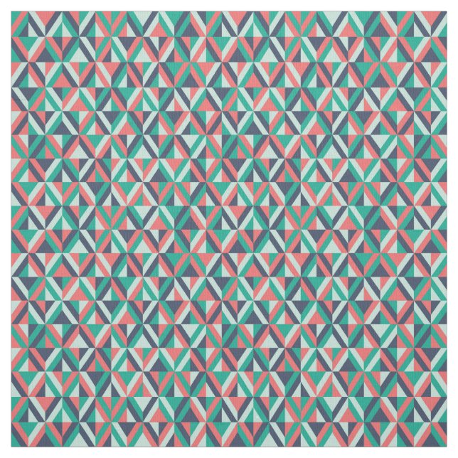 Mid-Century Modern Geometric Pattern Fabric (Swatch)