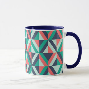 Mid-Century Modern Geometric Pattern Mug