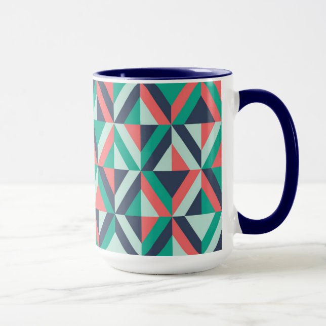 Mid-Century Modern Geometric Pattern Mug (Right)