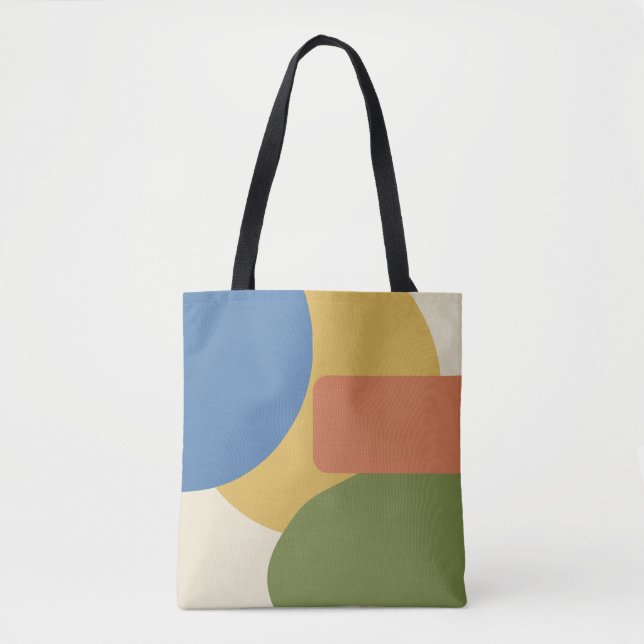 Mid Century Modern Geometric Pattern - Retro 1950s Tote Bag (Front)