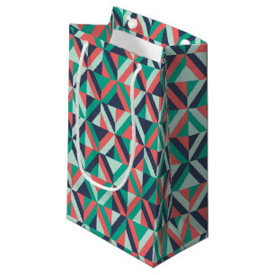 Mid-Century Modern Geometric Pattern Small Gift Bag
