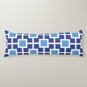 Mid Century Modern Geometric Trellis Pattern Body Cushion