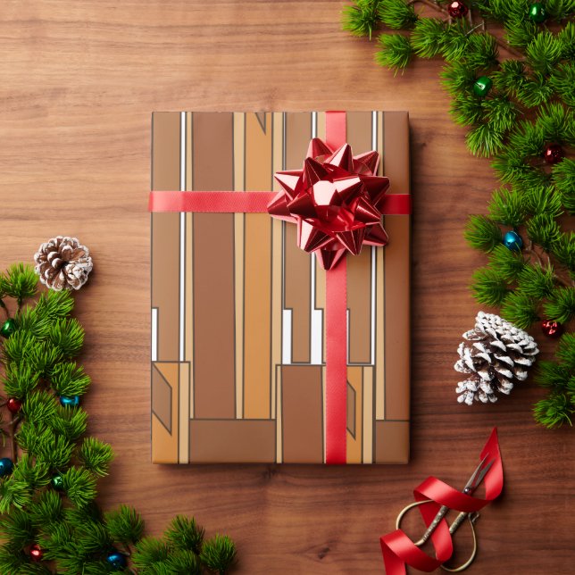 Mid Century Modern Geometric Wrapping Paper (Holiday Gift)