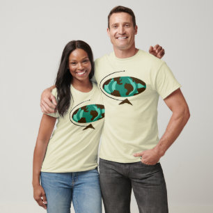 Mid Century Modern Globe Art T-Shirt