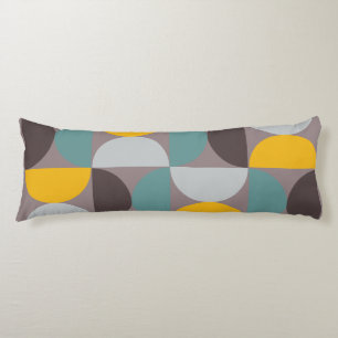 Mid-Century Modern Gold Moon Horizon   Body Cushion