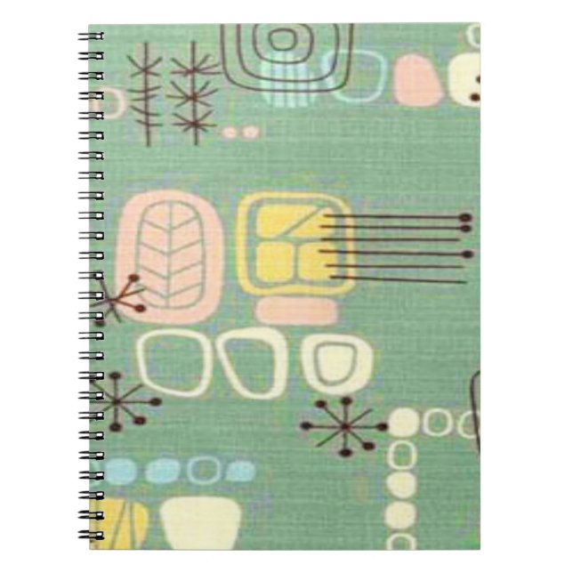 Mid Century Modern Graphic Design Notebook (Front)