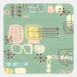 Mid Century Modern Graphic Design Stickers