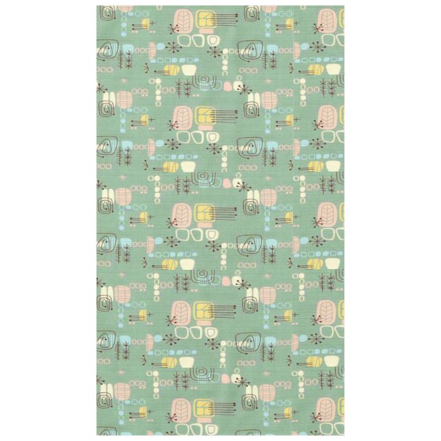 Mid Century Modern Graphic Design Tablecloth (Front)