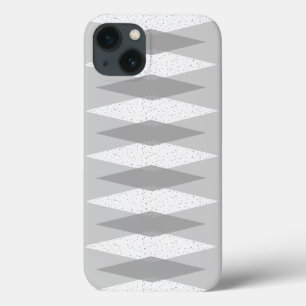 Mid Century Modern Grey Argyle iPhone / iPad Case