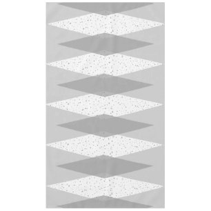 Mid Century Modern Grey Argyle Tablecloth