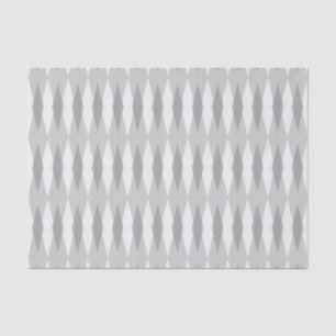Mid Century Modern Grey Argyle Tissue Paper