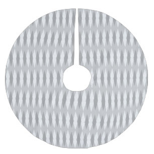 Mid Century Modern Grey Argyle Tree Skirt