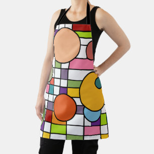 Mid-Century Modern Grid Apron