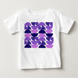 Mid-Century Modern Half and Quarter Circles Baby T-Shirt