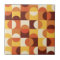 Mid Century Modern Half circles  yellow and orange