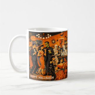 Mid Century Modern Halloween Martini Party Coffee Mug