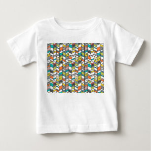 Mid-Century Modern Herringbone Baby T-Shirt